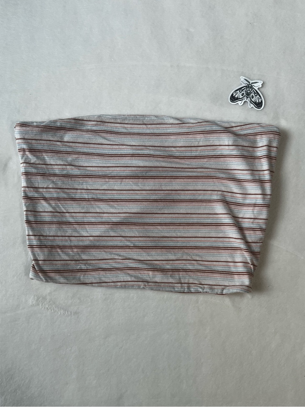 Multi-colored Striped Tube Top